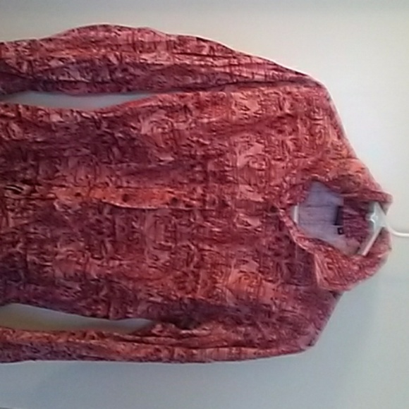 Energie Red Button Up Shirt - Picture 2 of 3